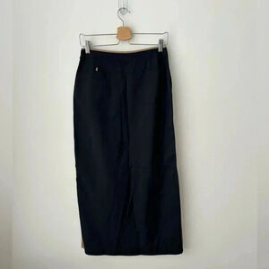 Vintage 90s Jax Country Maxi Skirt High Waist Black Techwear Pencil Skirt